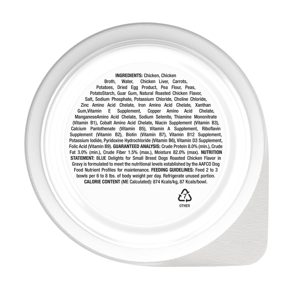 Blue Buffalo Delights: bol pratique, portions individuelles faciles à servir.
