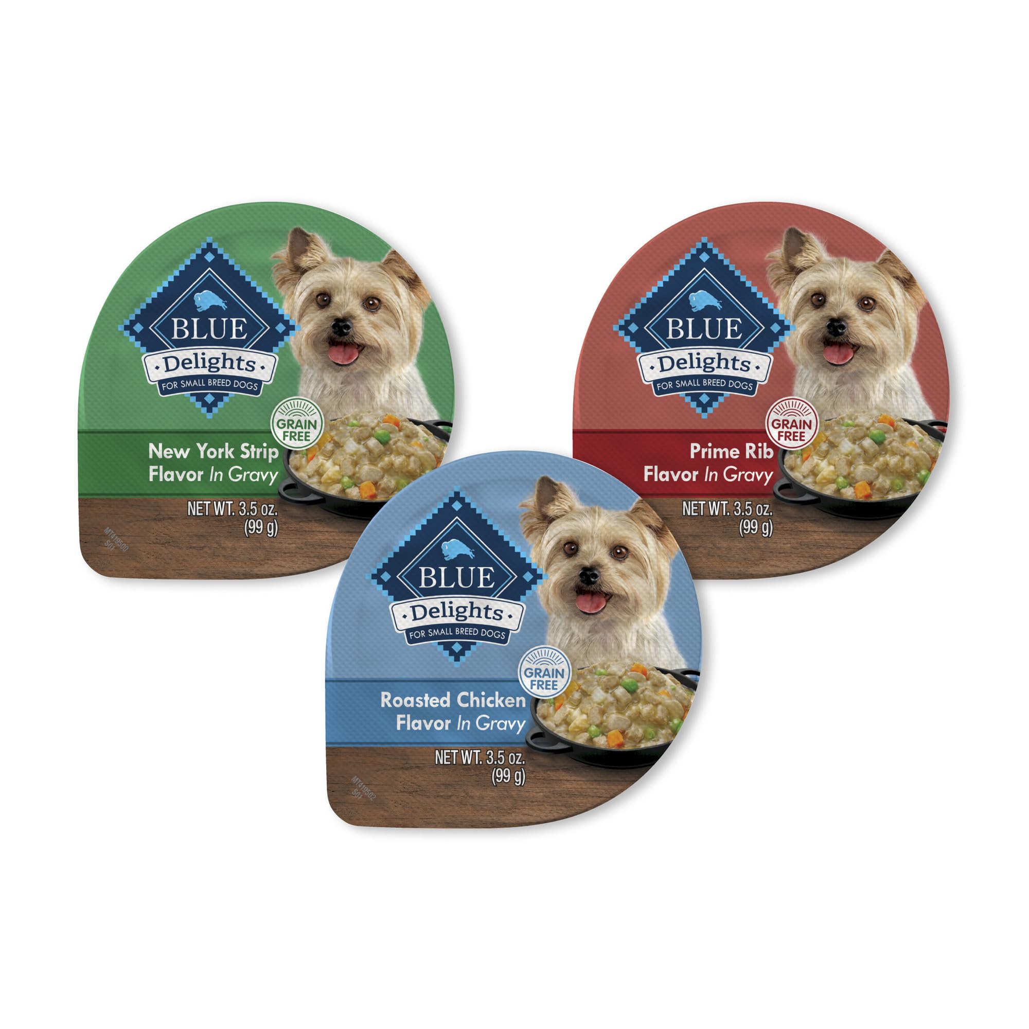 BLUE Delights poulet en sauce, portion individuelle pour petit chien.