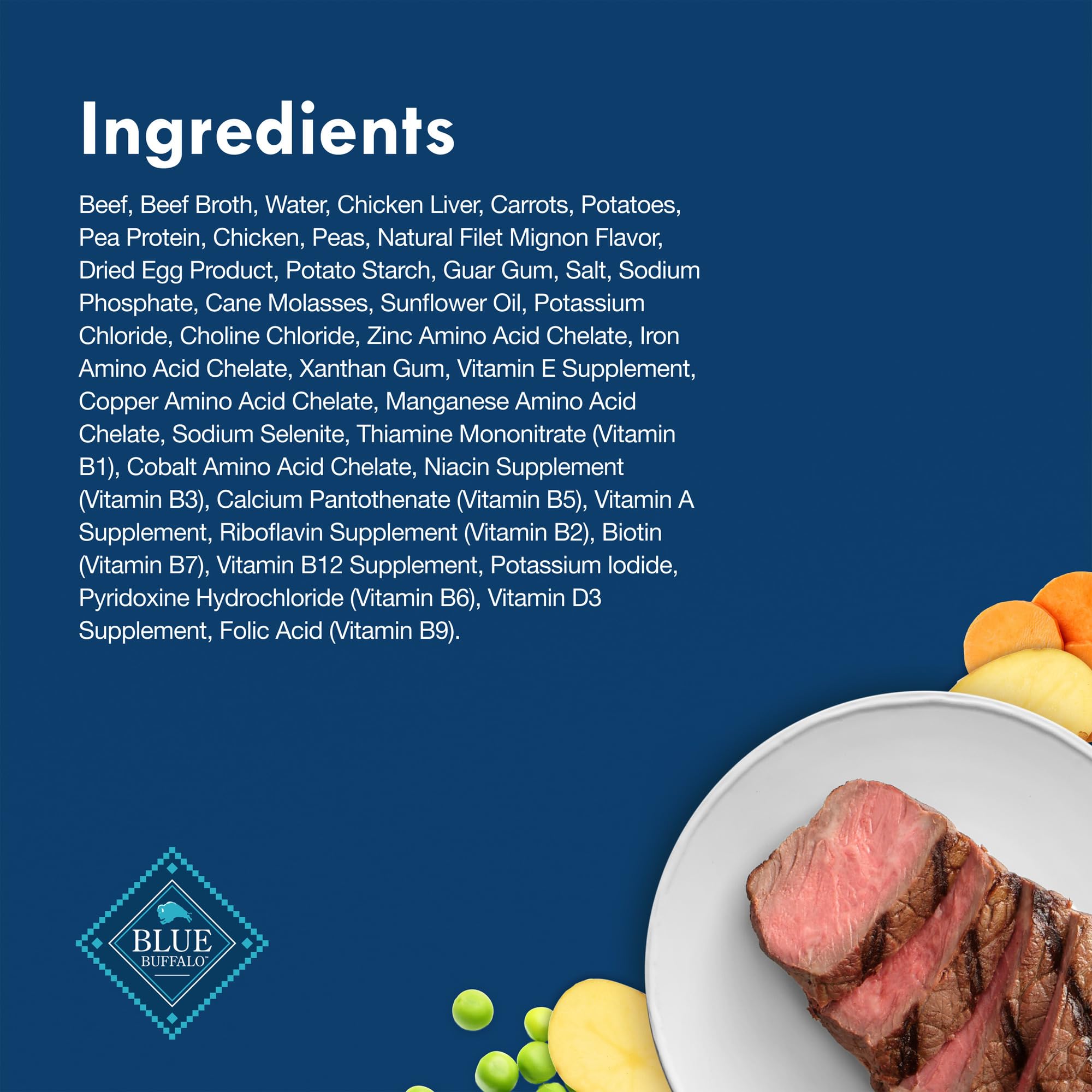 Blue Buffalo Delights, sans additifs artificiels, ingrédients naturels sans arômes.
