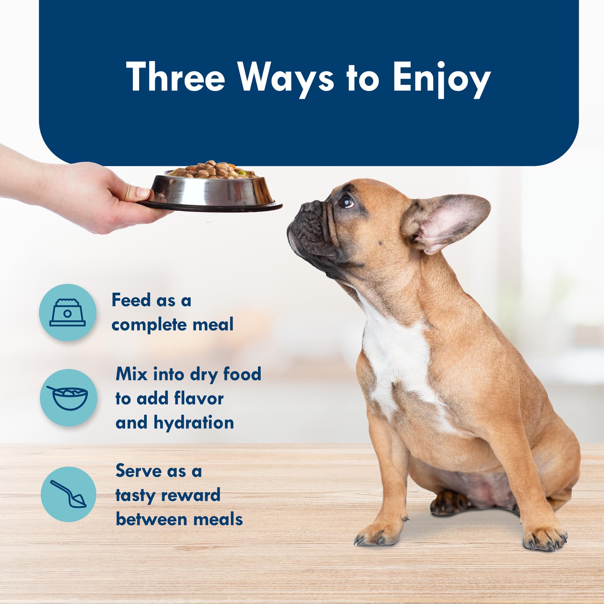 Blue Buffalo Delights sans maïs blé soja, choix naturel pour petits chiens