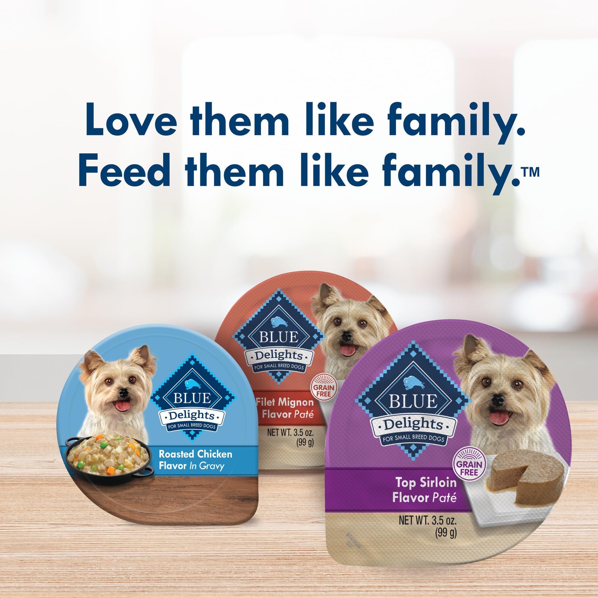 Blue Buffalo Delights servis facilement dans la gamelle du chien