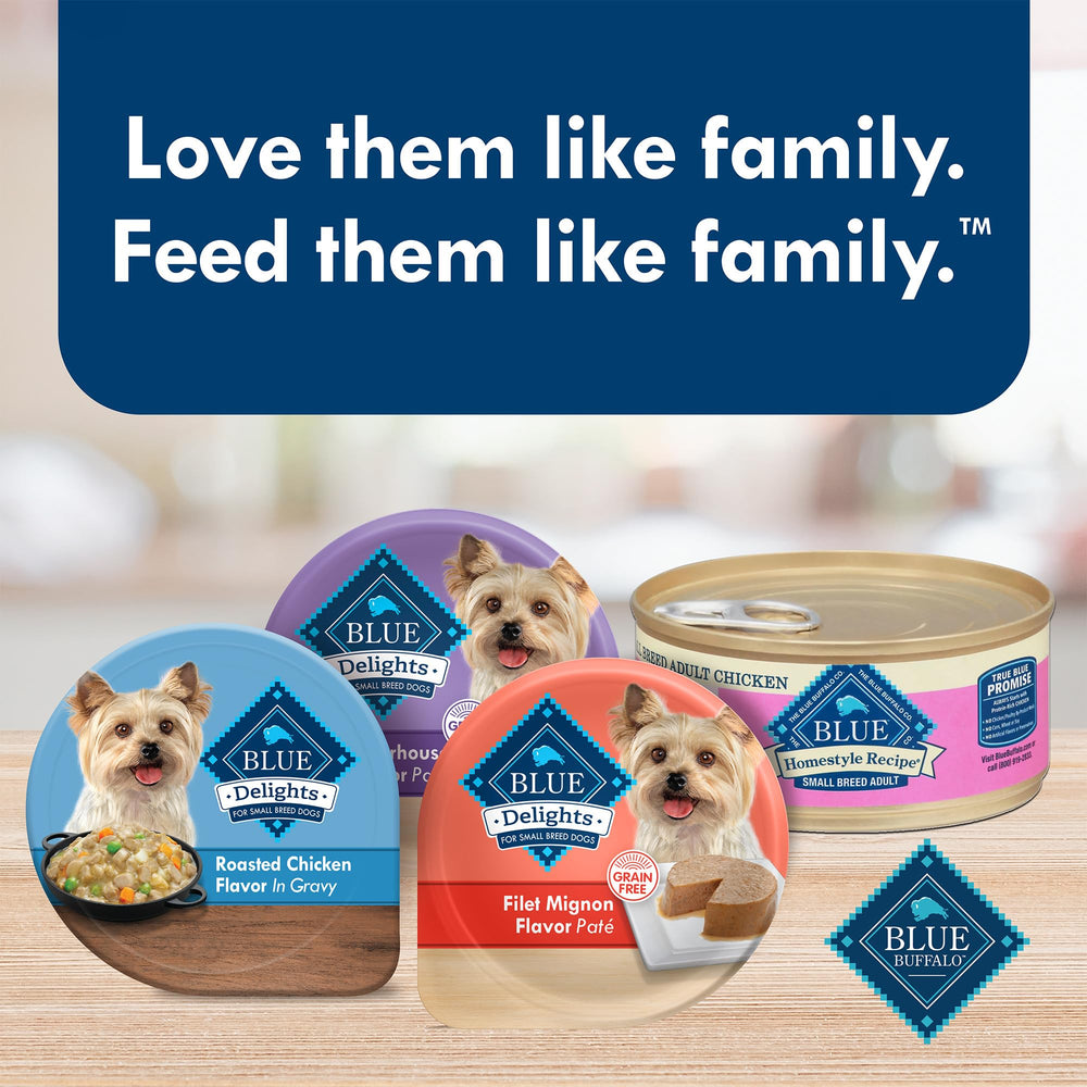 Blue Buffalo Delights Texture pâté crémeuse: texture lisse pour facilité de service.