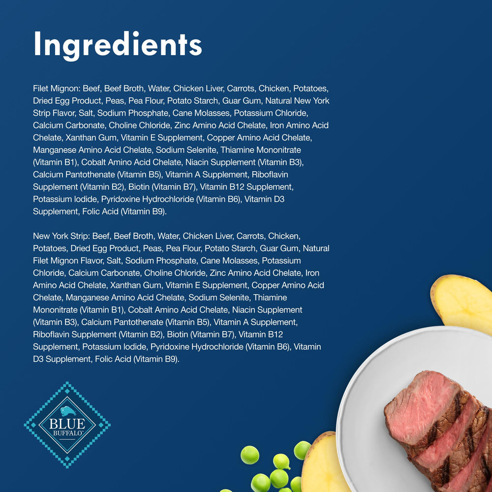 Blue Buffalo Delights variété pour petits chiens adultes, expérience variée.