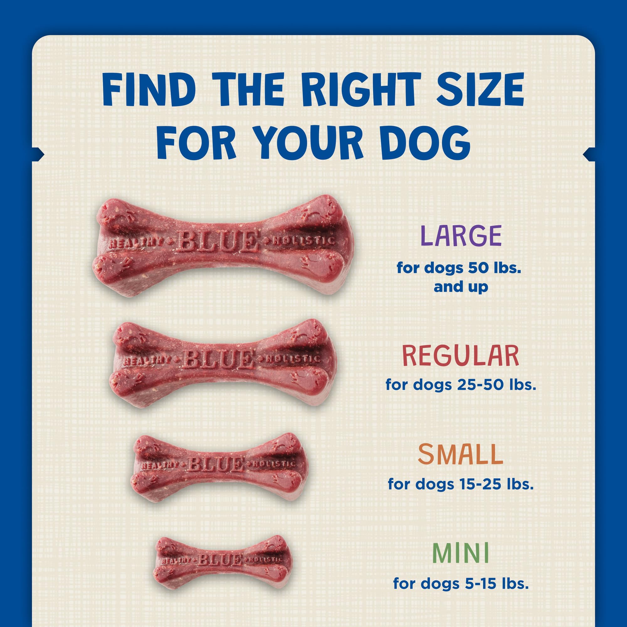 Blue Buffalo Dental Bones sans maïs, blé ni soja pour certains chiens sensibles.