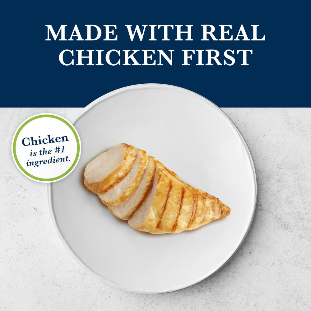 Étiquette sans artificiels, Blue Buffalo GI poulet pour alimentation naturelle.