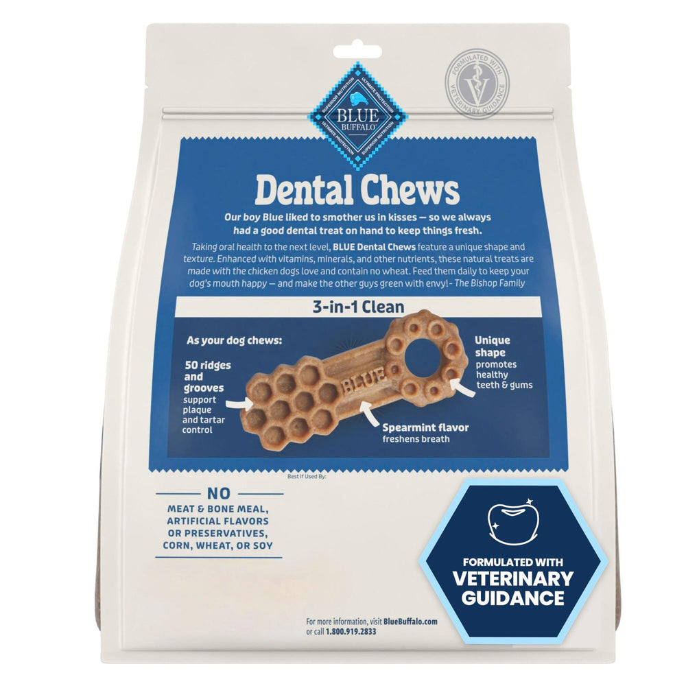 Blue Buffalo forme unique dentaires pour chien, facilite le nettoyage des dents.
