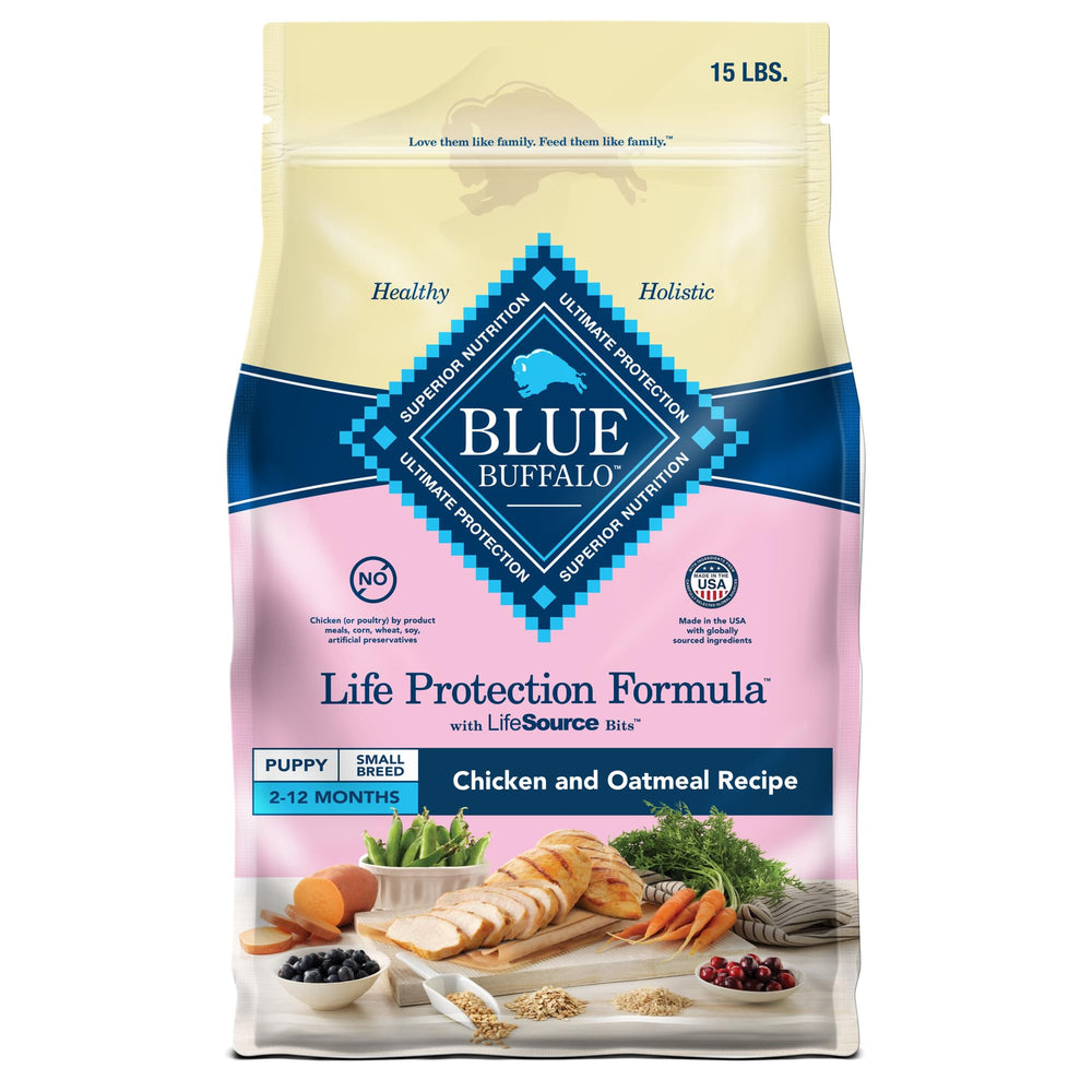 Blue Buffalo Formule Protection Vie petit chiot : sac 15 lb et croquettes appétissantes