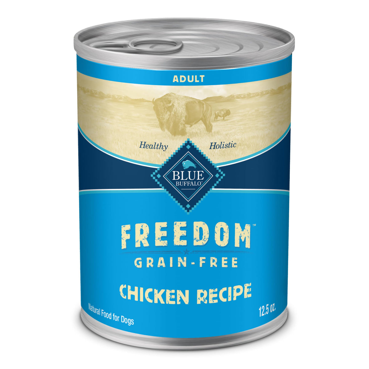 Blue Buffalo Freedom poulet premier ingrédient pour chien actif.