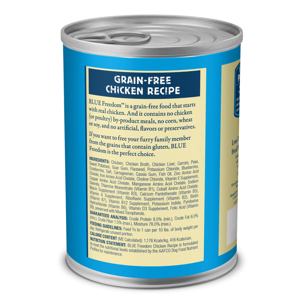 Blue Buffalo Freedom sans gluten pâté humide sans céréales.