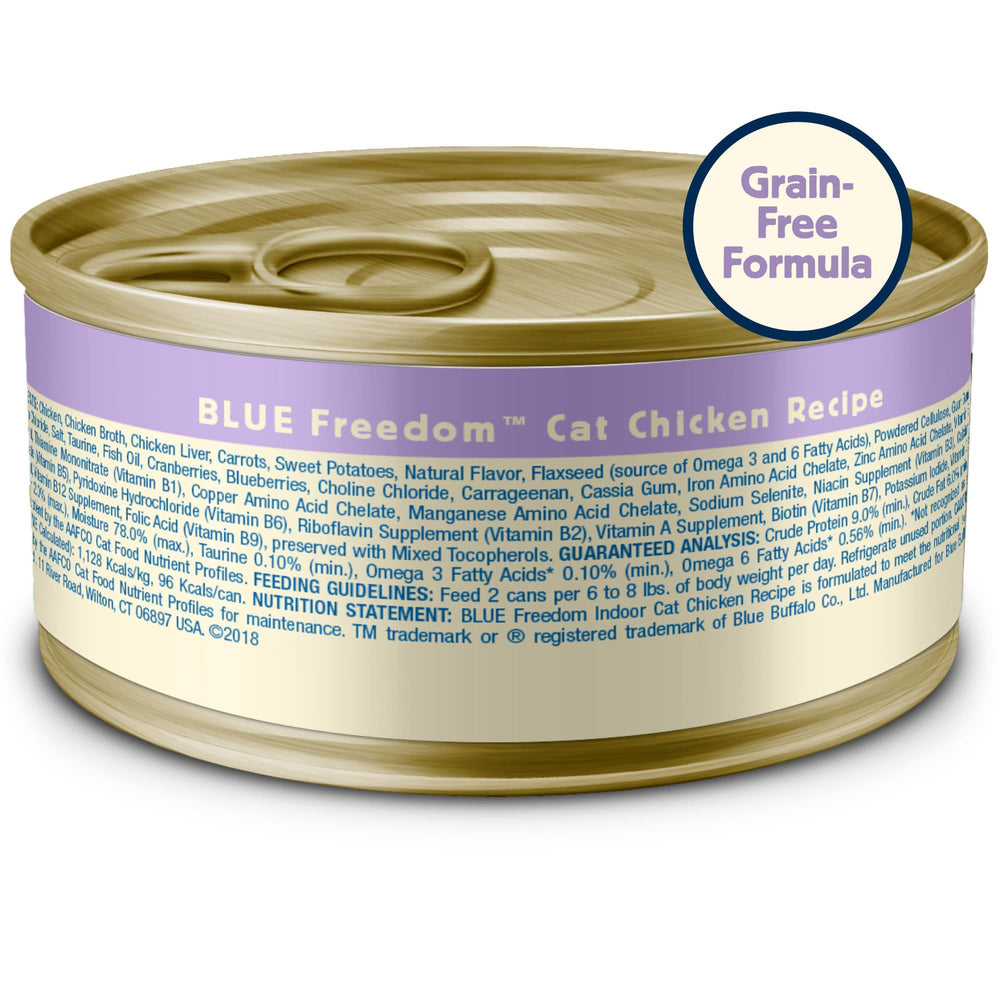 Blue Buffalo Freedom boites 5,5 oz: format pratique pour des repas quotidiens.