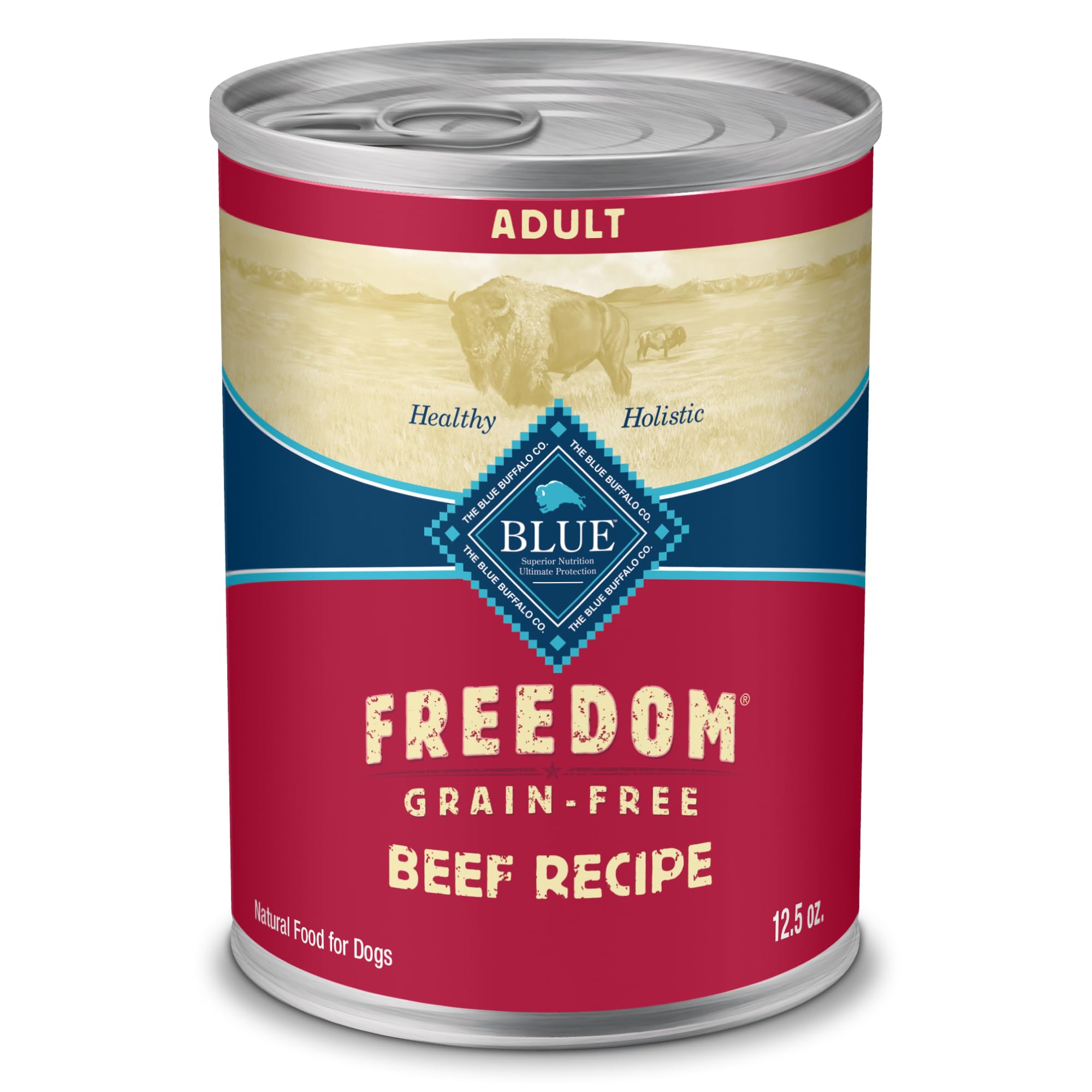 Blue Buffalo Freedom Conserve Boeuf: vraie viande pour une nutrition équilibrée.