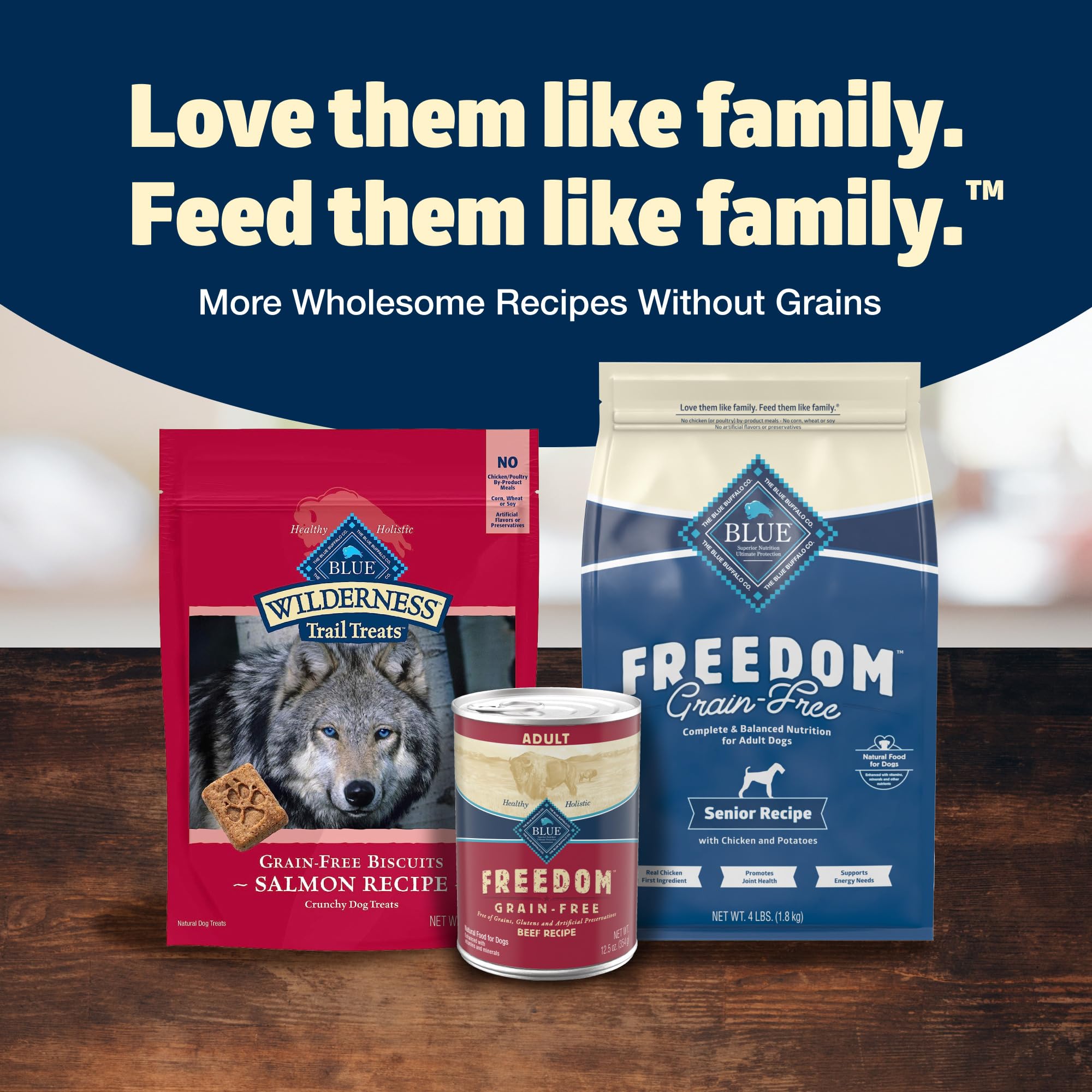 Blue Buffalo Freedom Hydrates de carbone complexes: énergie soutenue.