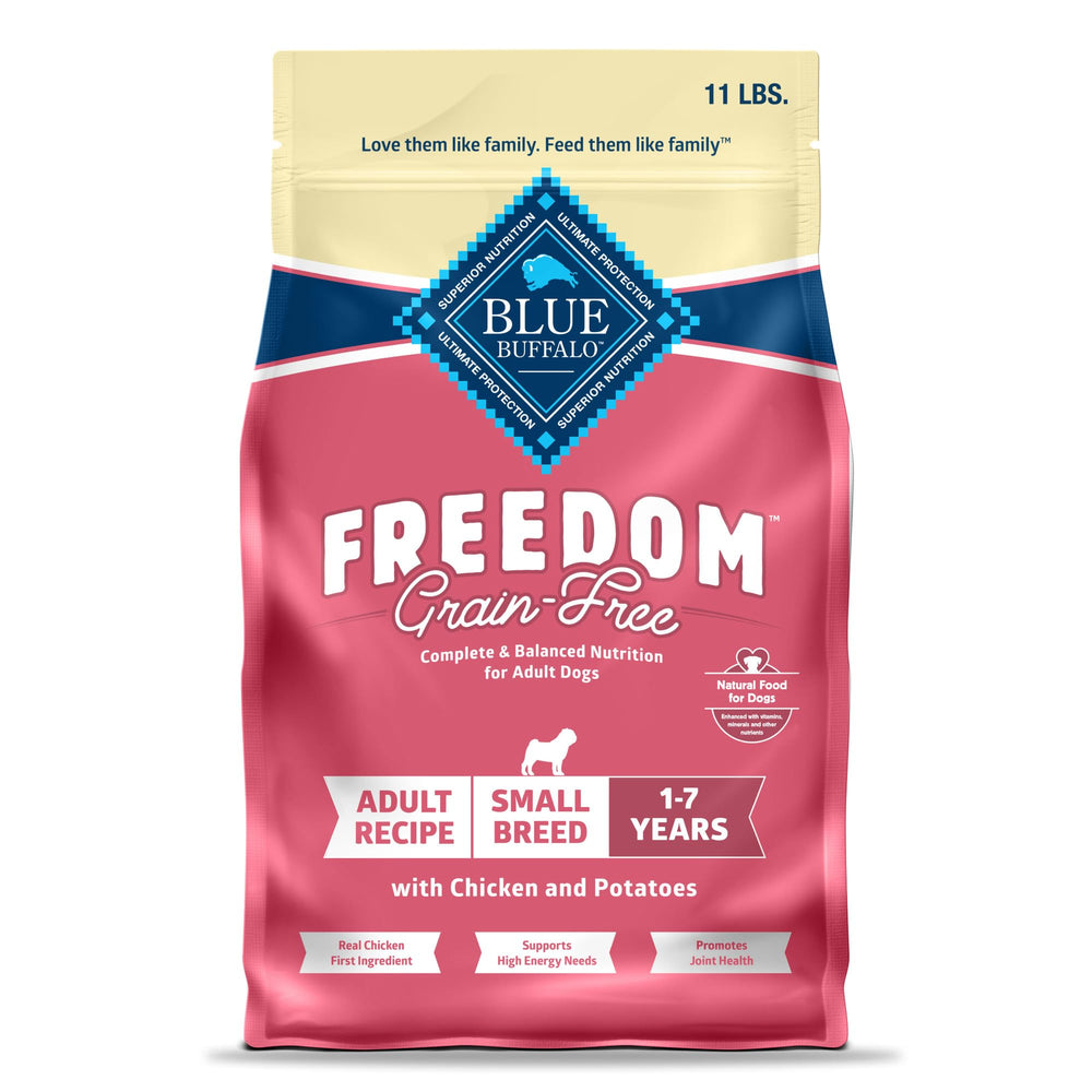 Blue Buffalo Freedom premier ingrédient poulet pour petite race soutenant nutrition équilibrée