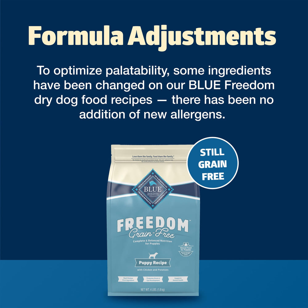 Blue Buffalo Freedom chiot sans céréales, alimentation adaptée sans allergènes