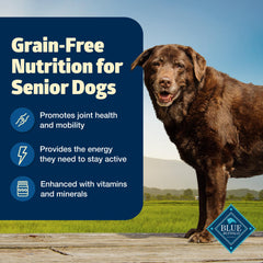 Blue Buffalo Freedom Senior: soutien des articulations avec glucosamine et chondroitine.