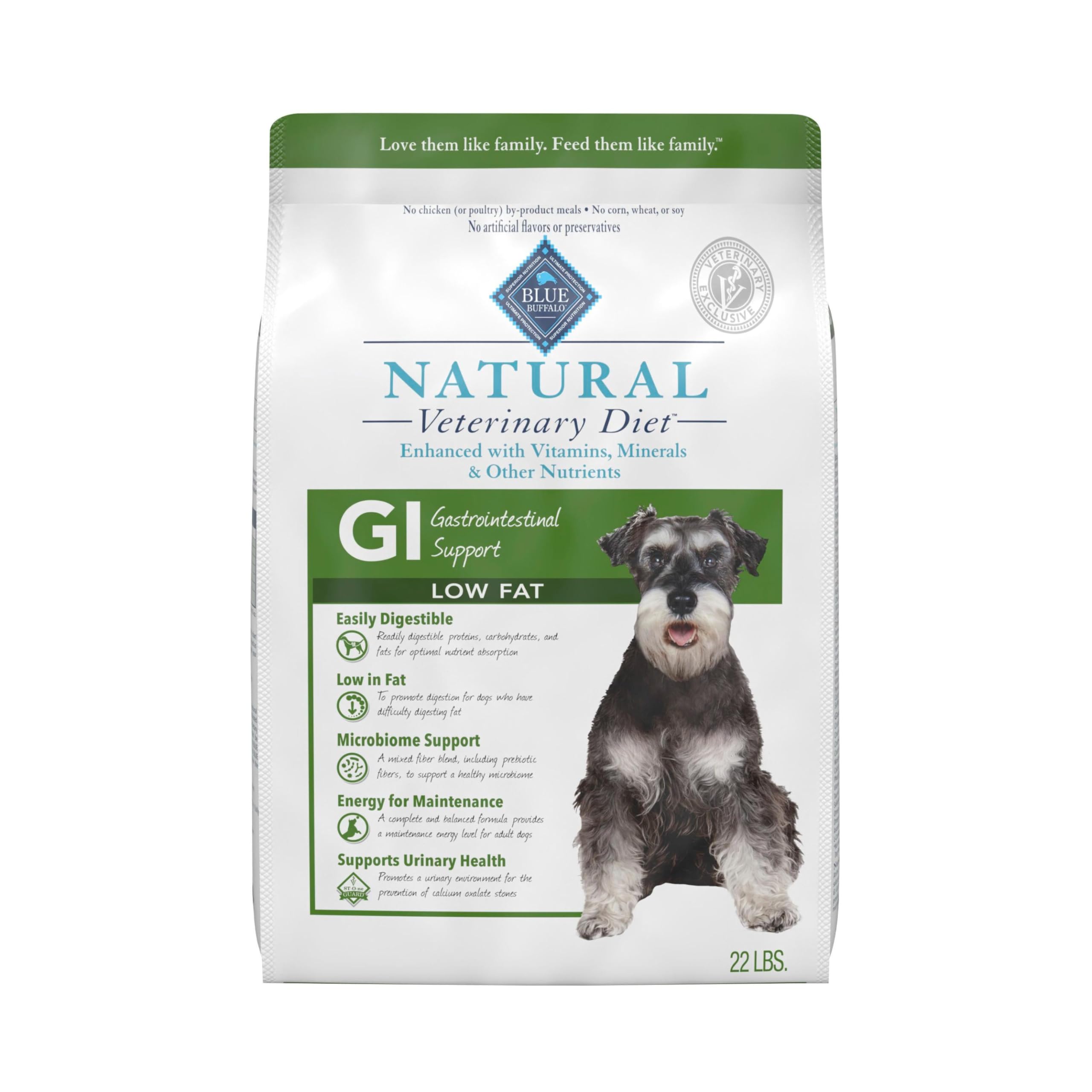 Blue Buffalo GI faible graisse poisson-blanc, sac 22 lb, soutien digestion potentielle.