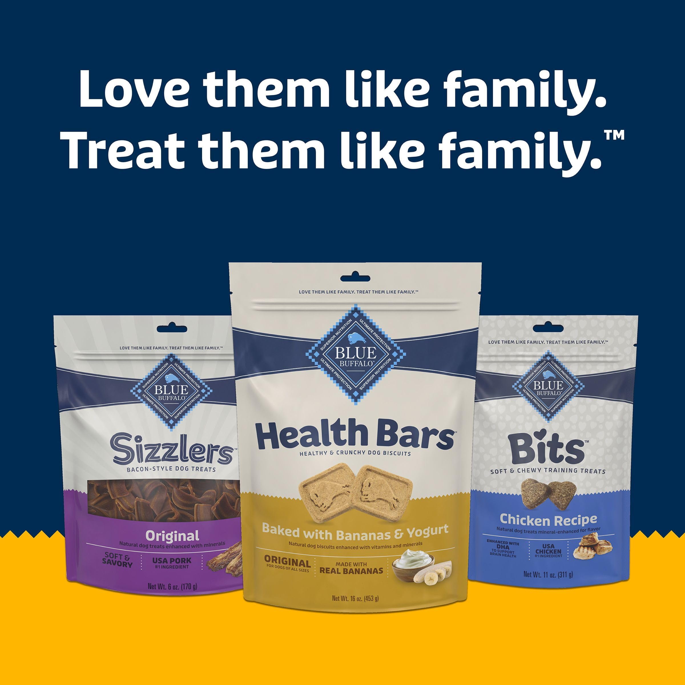 Blue Buffalo Health Bars sachet pratique de 454 g pour les friandises quotidiennes