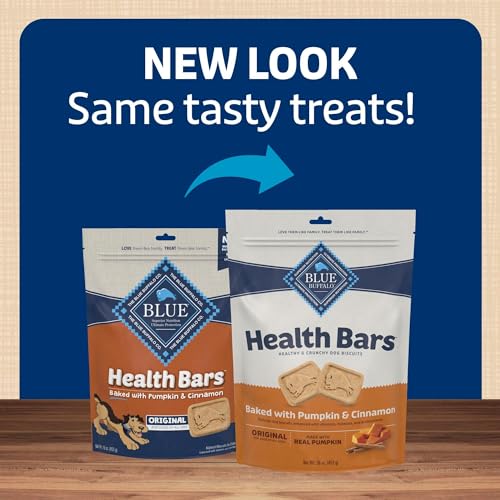 Blue Buffalo Health Bars emballage pratique et portionnable pour séances de jeu et récompenses.