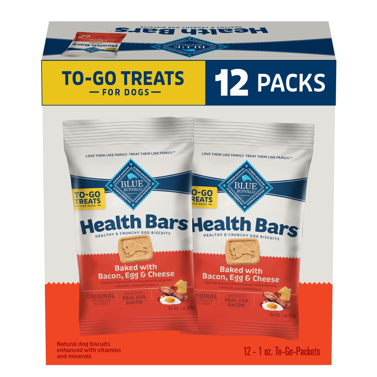 Blue Buffalo Health Bars Mini, poche pratique pour récompense en déplacement.