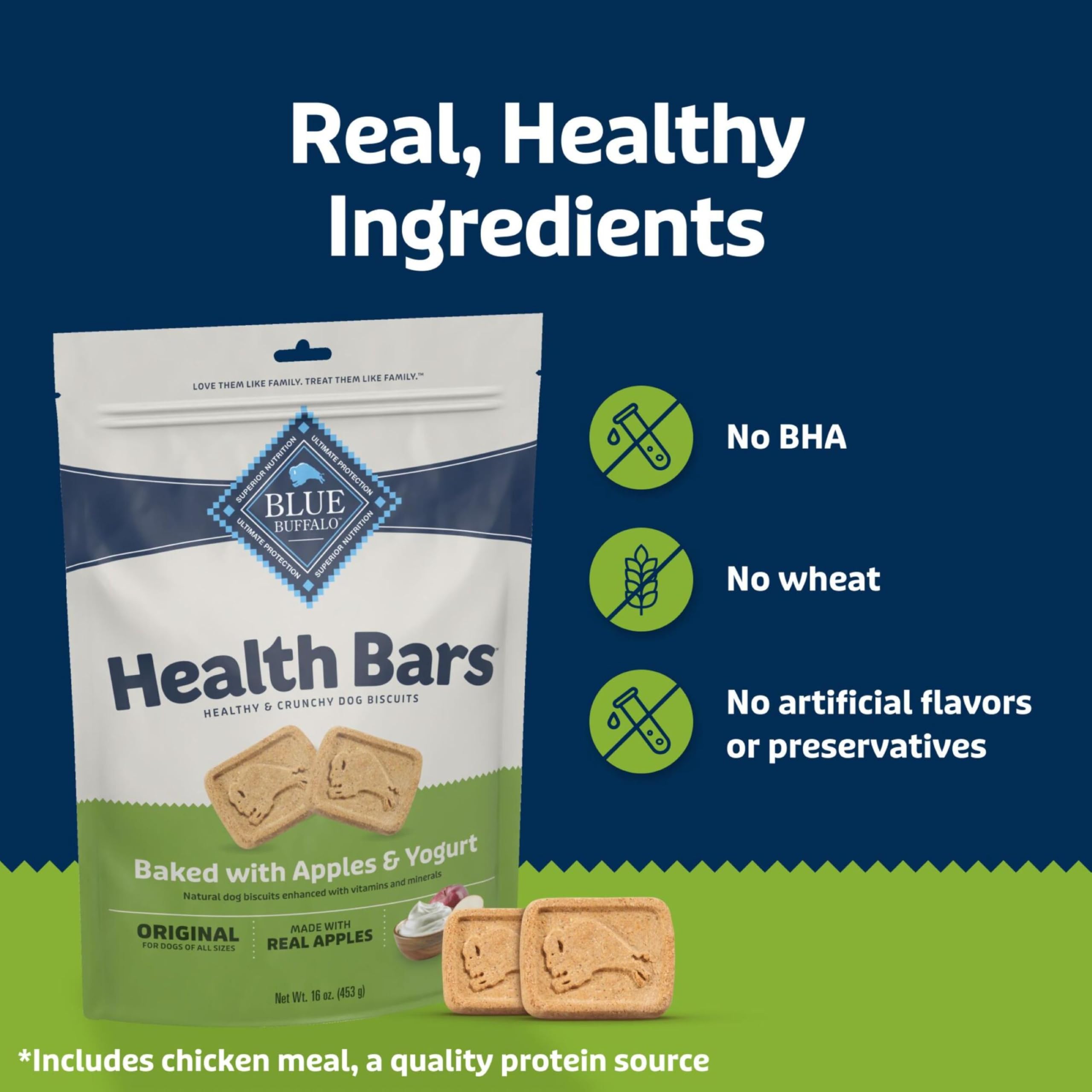 Blue Buffalo Health Bars Mini cuisson au four, texture croquante