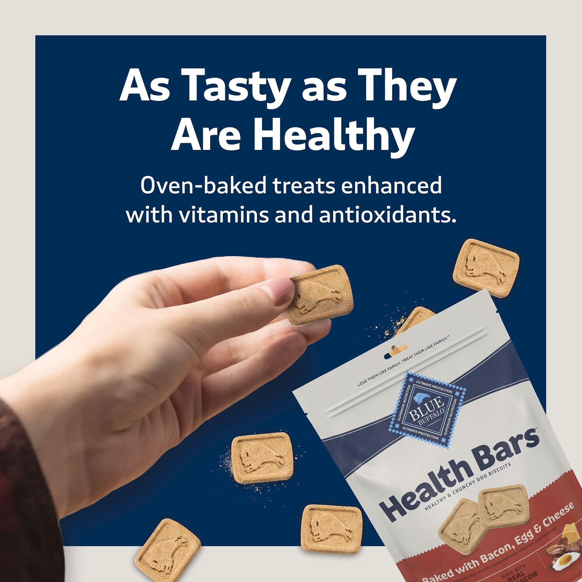 Blue Buffalo Health Bars : récompense idéale pour l'entraînement.