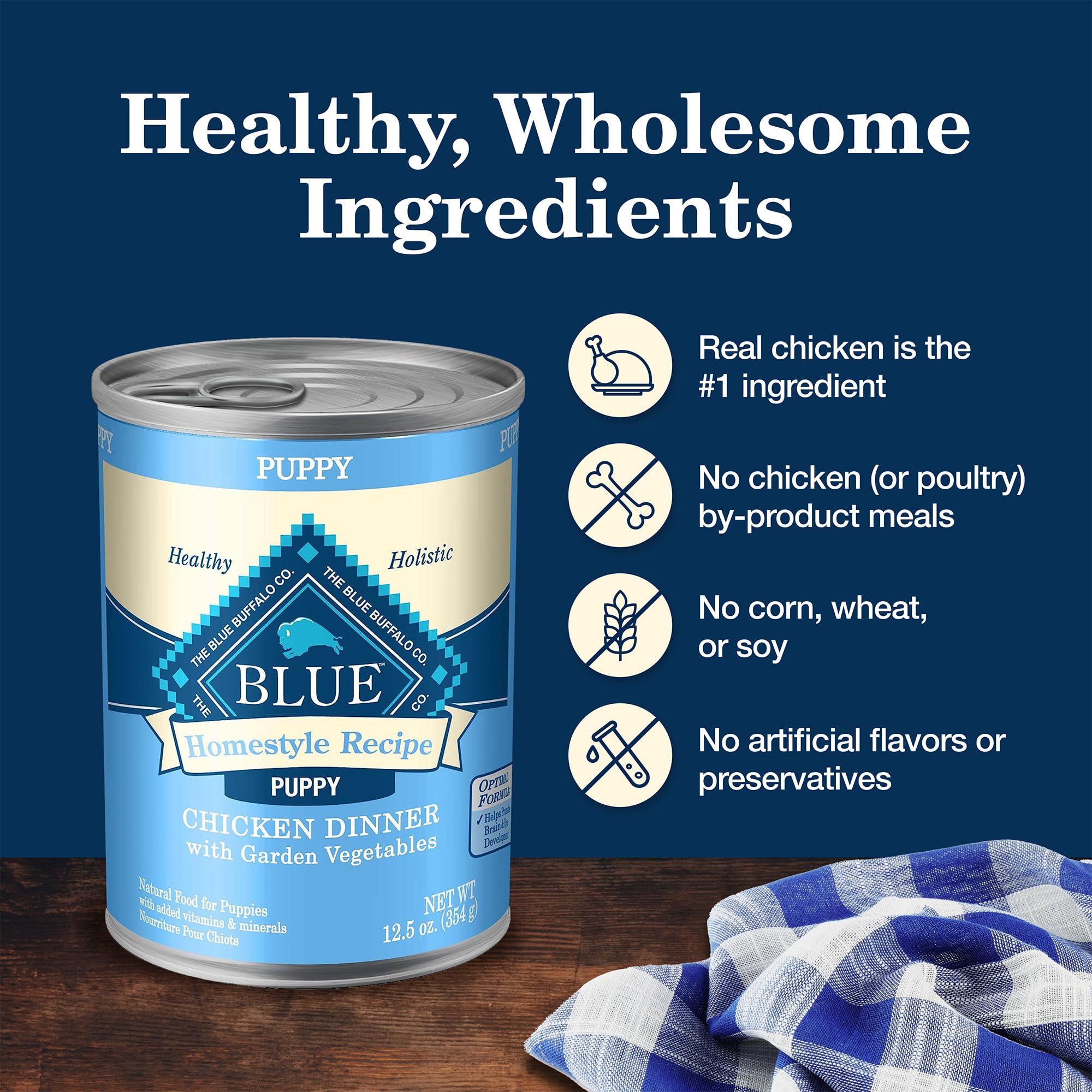 Blue Buffalo Homestyle Puppy: mélange croquettes et pâtée pour variété.