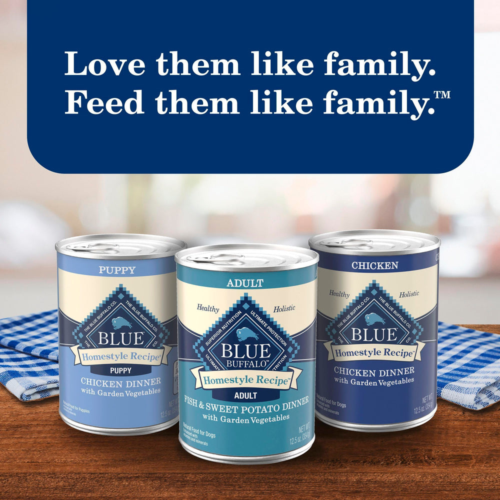 Blue Buffalo Homestyle Recipe: sans poulet ni sous-produits de volaille.