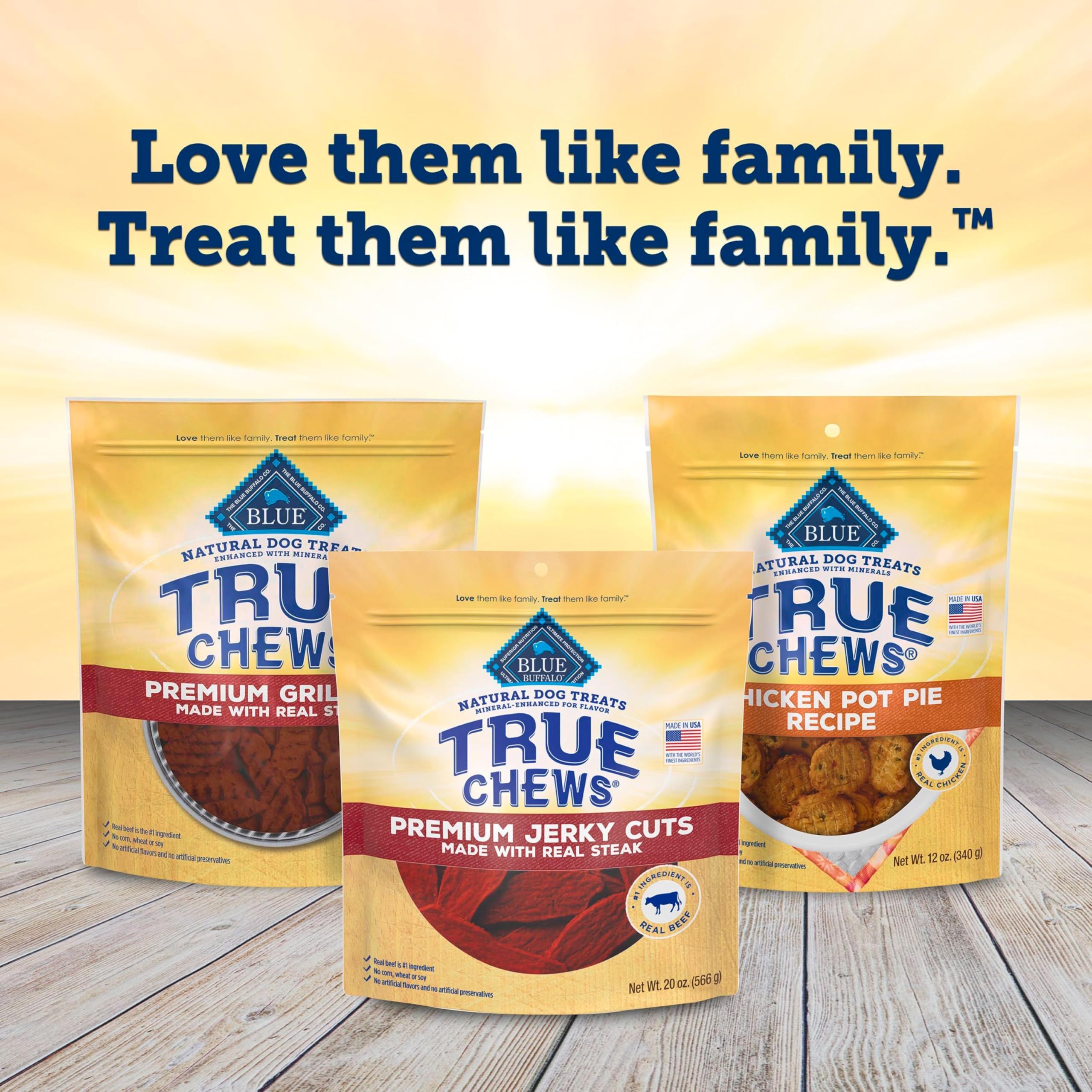 Blue Buffalo True Chews – ingrédients naturels sans sous-produits indésirables