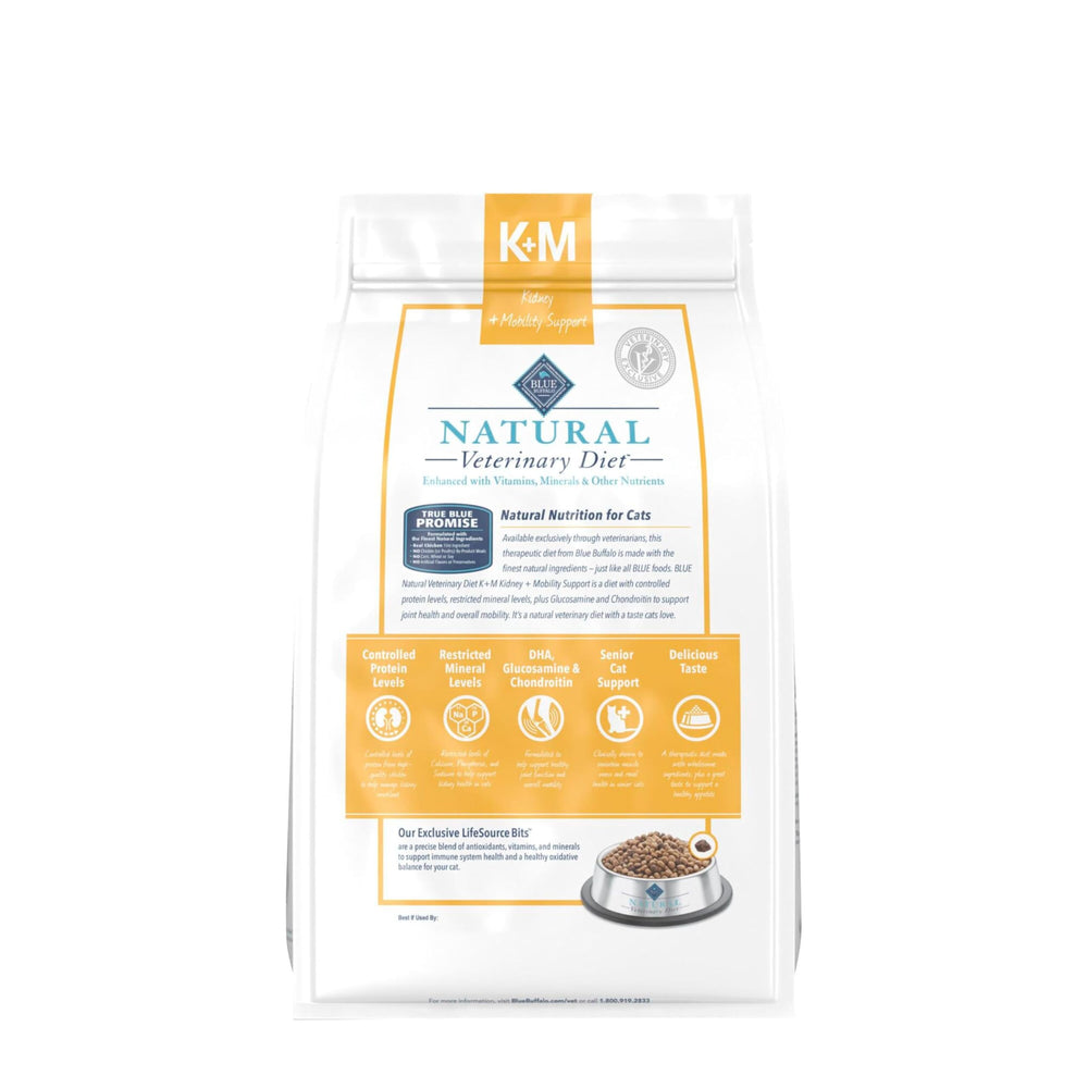 Blue Buffalo K+M ingrédients naturels pour croquettes de poulet.
