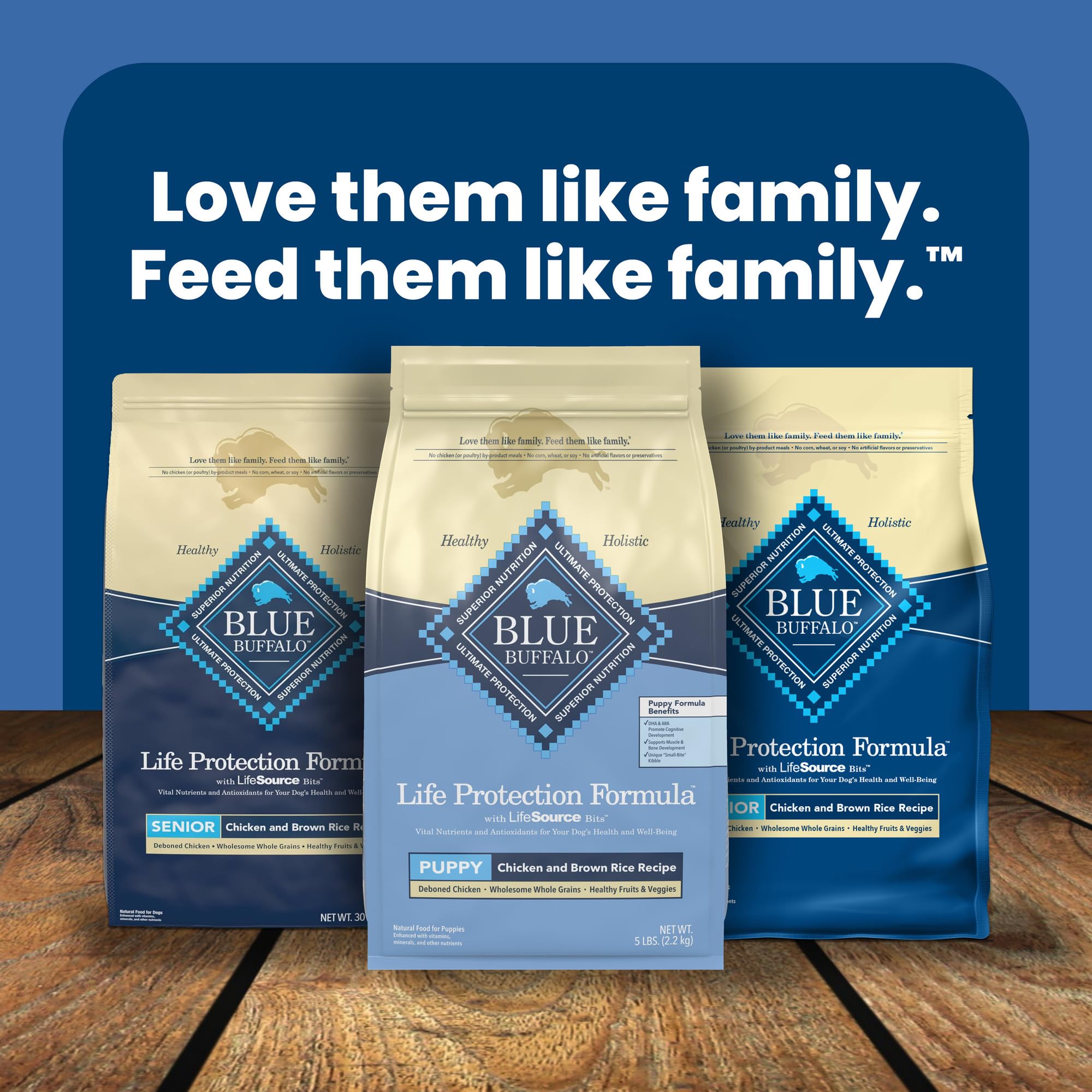Blue Buffalo Life Protection chiot-pellets-croquants, croquettes croquantes et appétissantes.