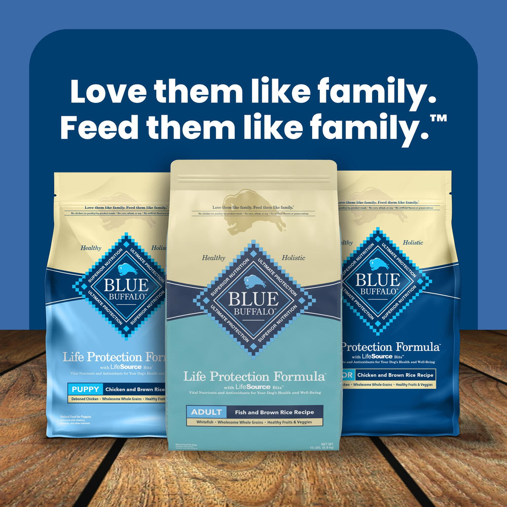 Blue Buffalo Life Protection : emballage mis en avant des ingrédients.