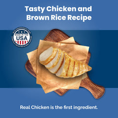 Ingrédients poulet et riz brun, qualité premium dans Blue Buffalo Life Protection