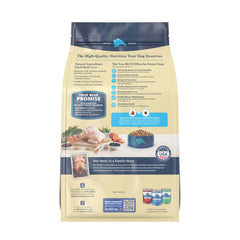 Blue Buffalo Life Protection Senior — ingrédients naturels visibles sur l’emballage.