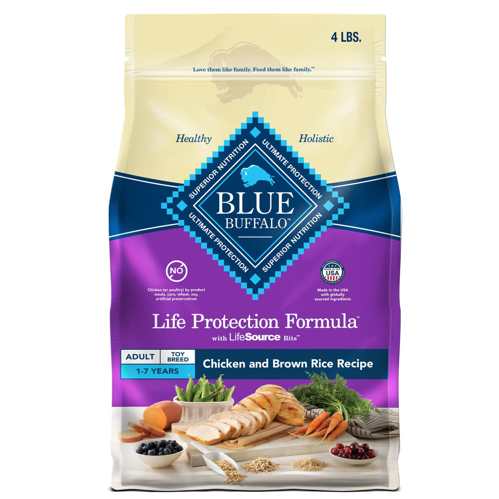 Blue Buffalo Life Protection Toy Breed sac 4 lb, repas équilibré et pratique