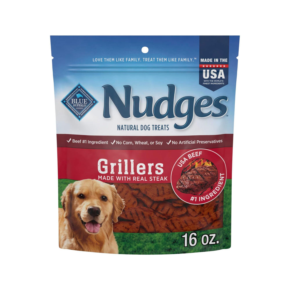 Blue Buffalo Nudges Grillers – bœuf réel en vedette, parfait pour récompenser après l’entraînement