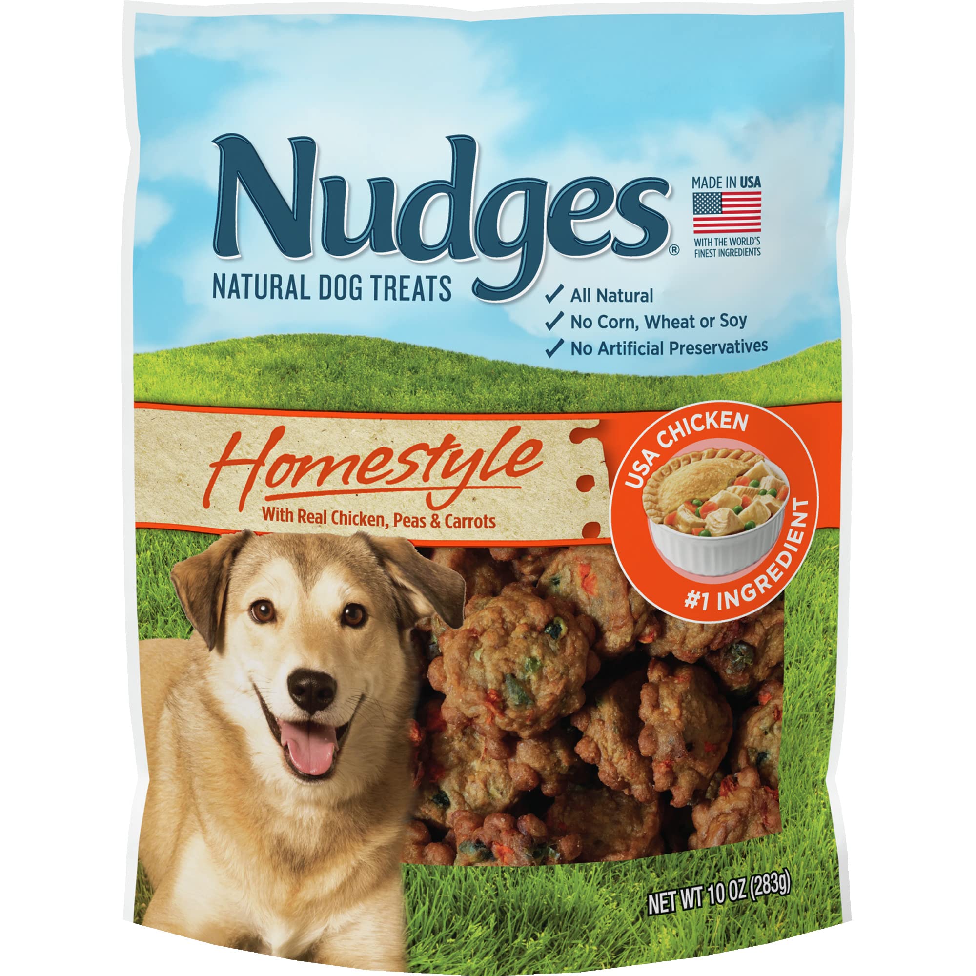 Blue Buffalo Nudges Homestyle emballage poulet, friandise naturelle pour chiens