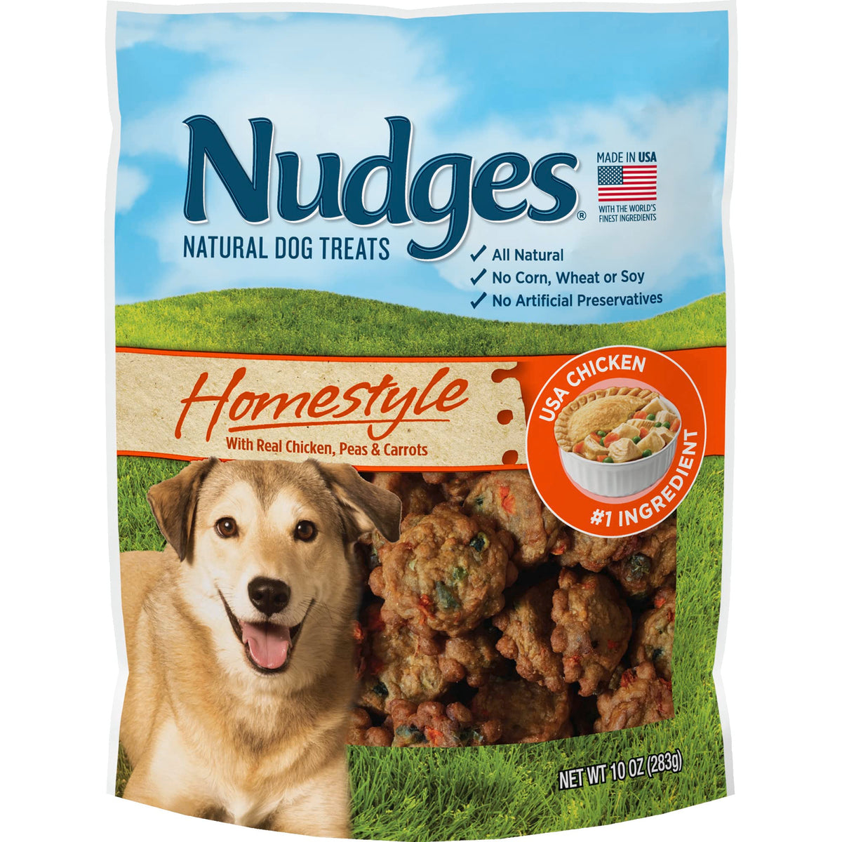 Blue Buffalo Nudges Homestyle emballage poulet, friandise naturelle pour chiens