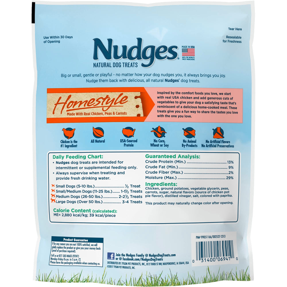 Blue Buffalo Nudges Homestyle ingrédients poulet et légumes, friandise naturelle