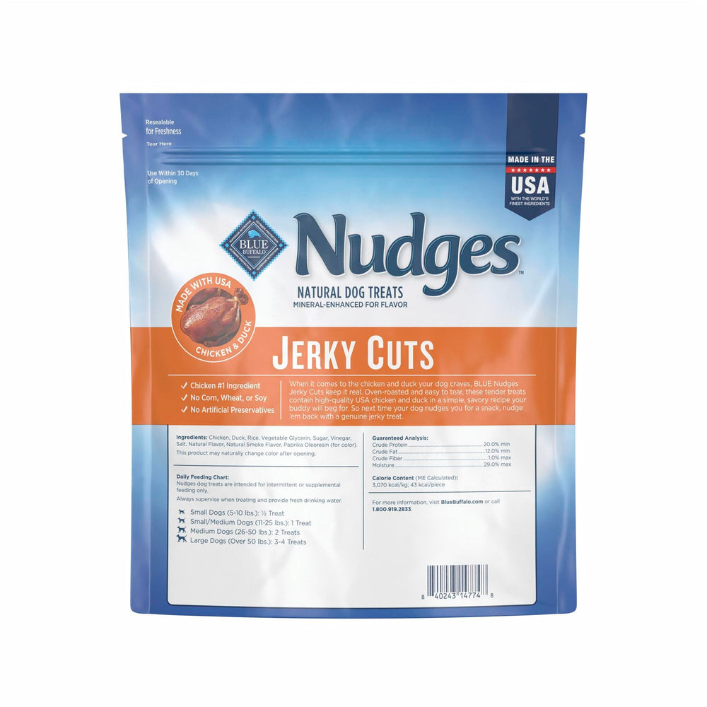 Ingrédients naturels utilisés dans Blue Buffalo Nudges pour chien