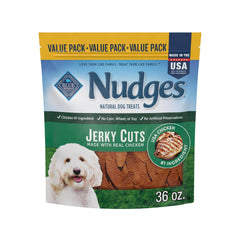 Blue Buffalo Nudges Jerky Cuts au poulet premier ingrédient, goût assuré.
