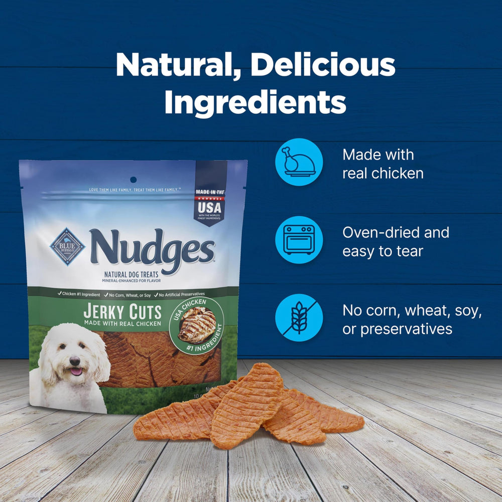 Blue Buffalo Nudges: sans céréales ni arômes artificiels.