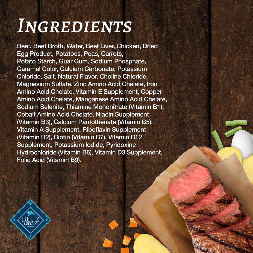 Blue Buffalo pate boeuf-pommes-carottes: parfait pour varier les repas.