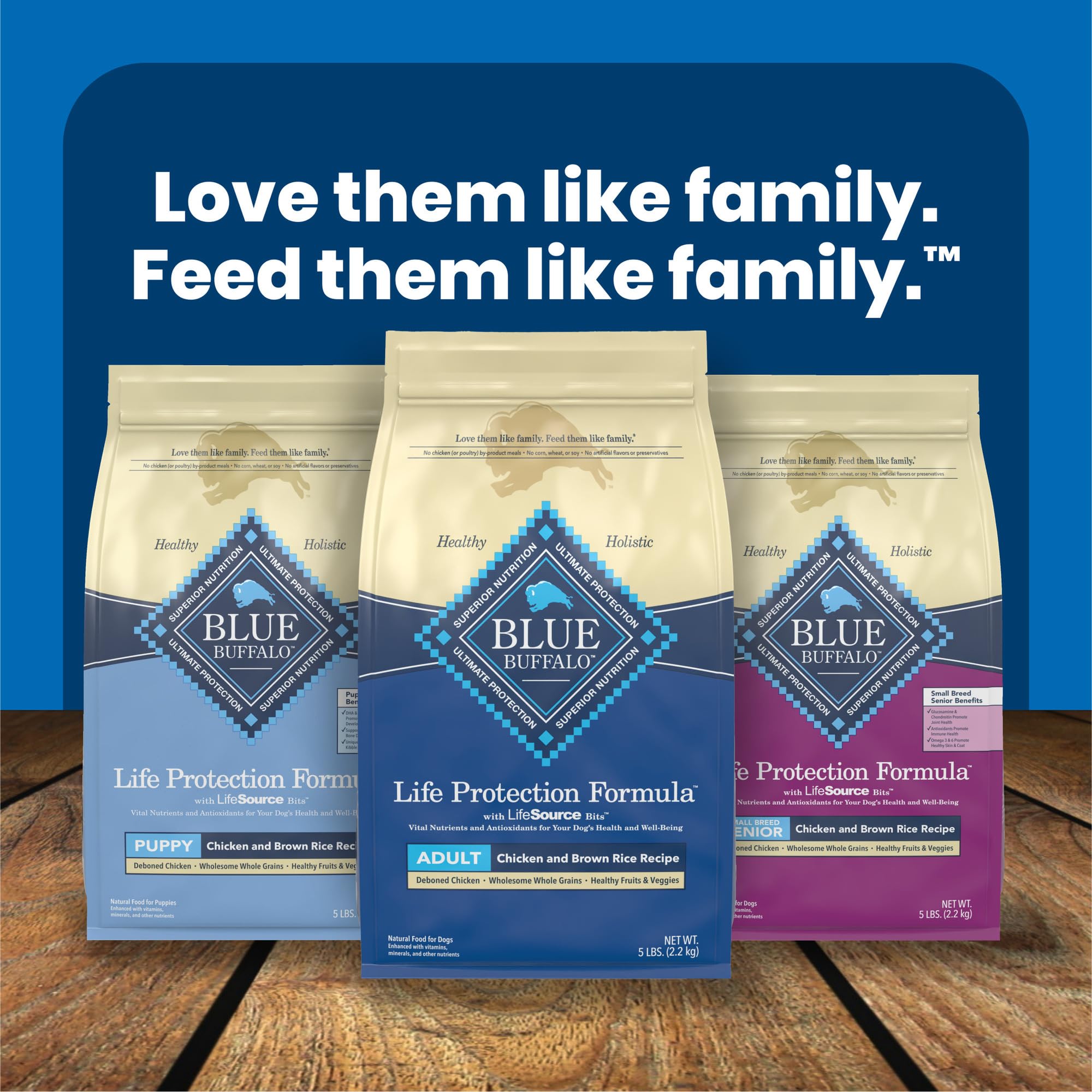 Blue Buffalo repas adapté pour chien adulte, plaisir et satiété