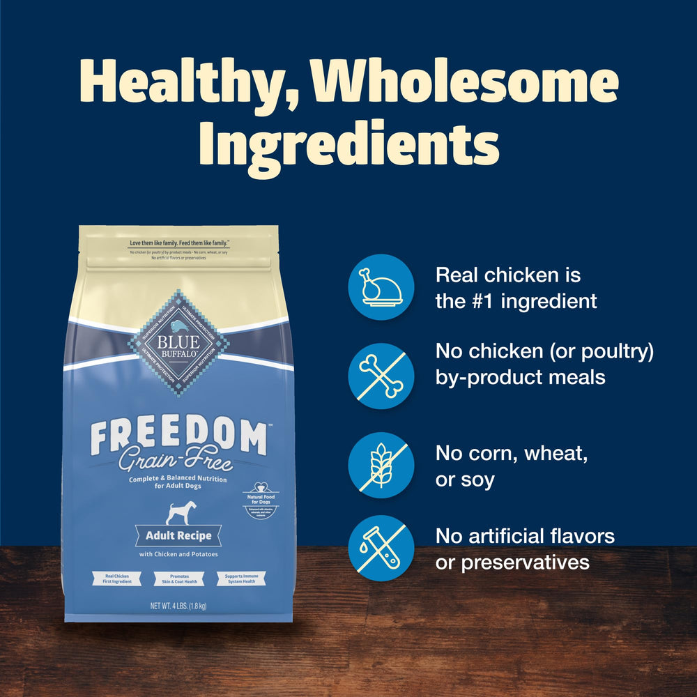 Blue Buffalo premier ingrédient poulet – croquettes appétissantes.
