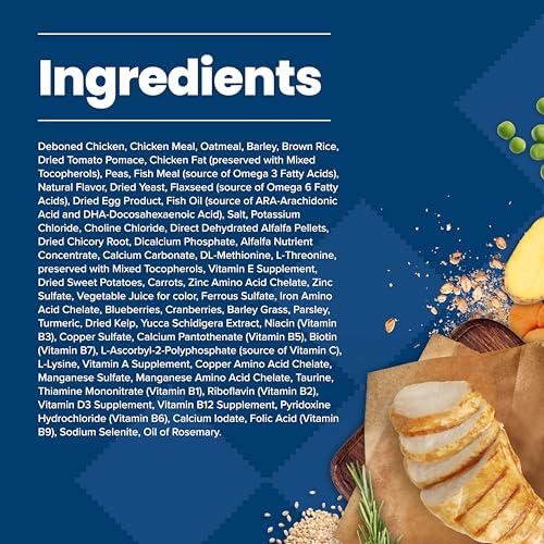 Blue Buffalo premier ingrédient poulet rél pour une nutrition naturelle.