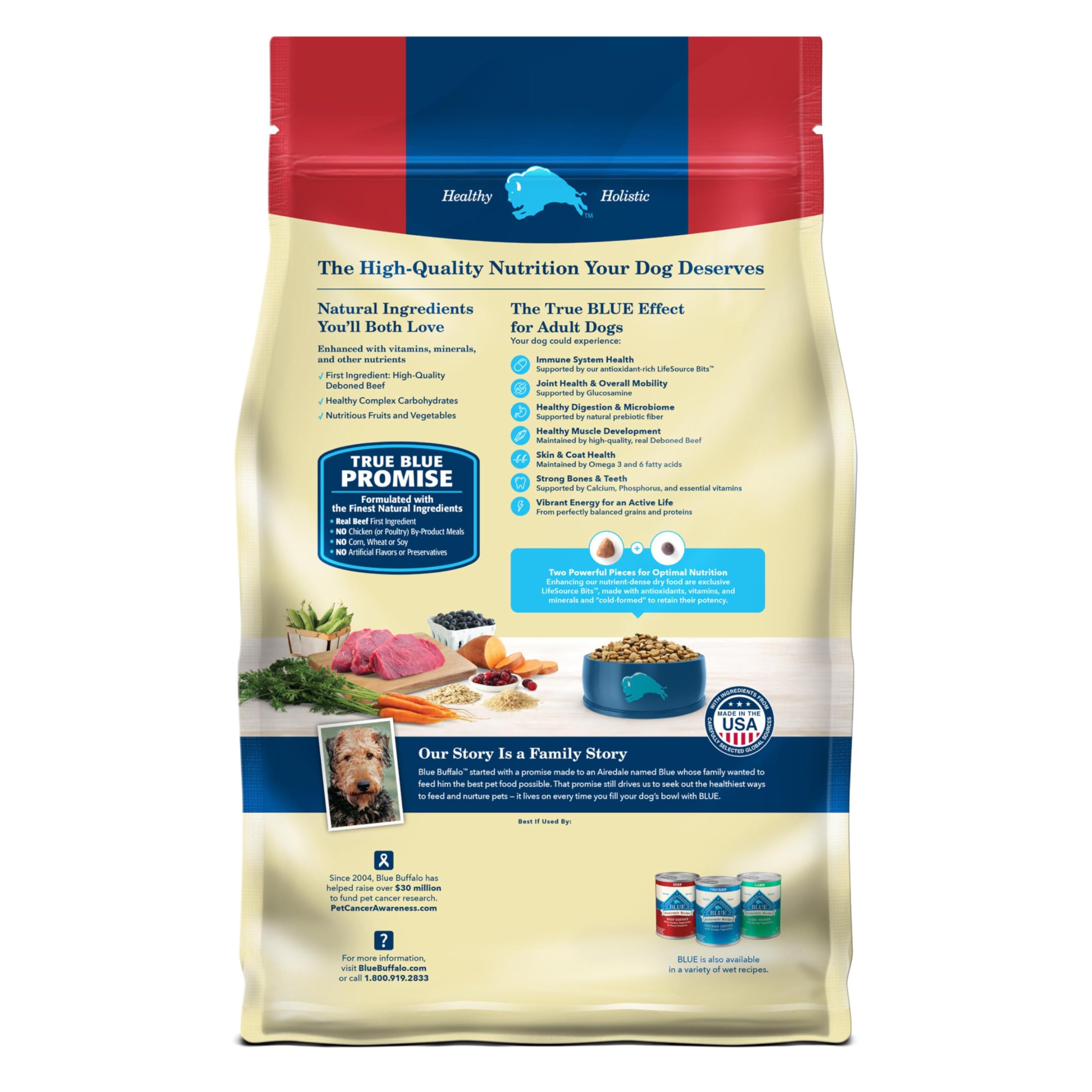 Blue Buffalo premier ingrédient boeuf pour protéines de qualité