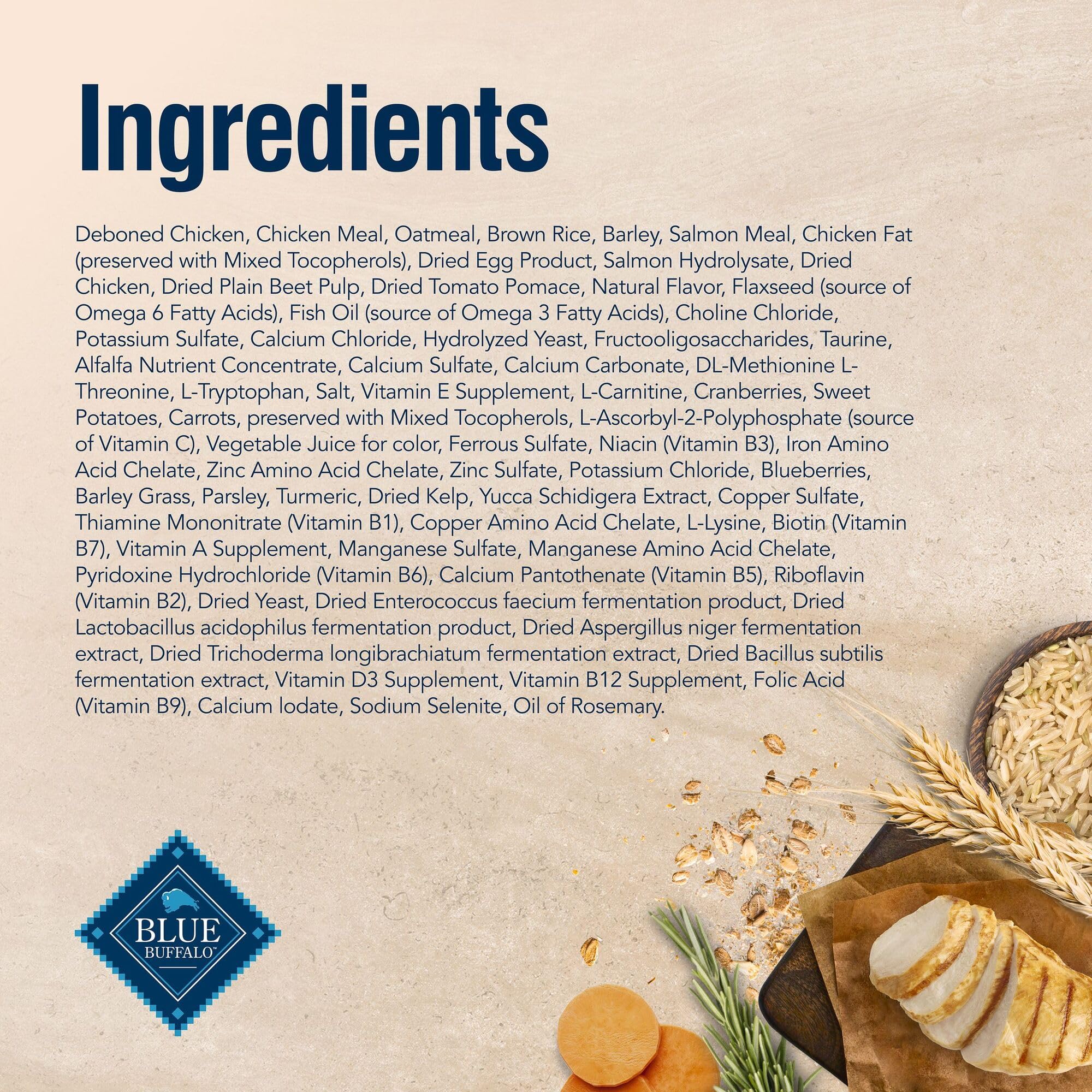 Blue Buffalo True Solutions formule vétérinaires et nutritionnistes pour la nutrition naturelle.