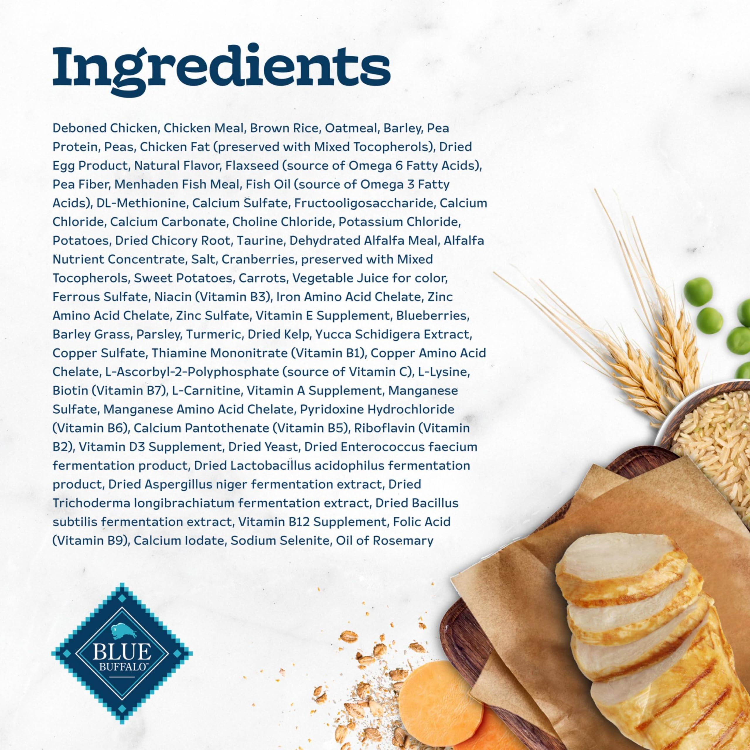 Blue Buffalo Tastefuls sans sous-produits de poulet: choix de qualité et transparence.