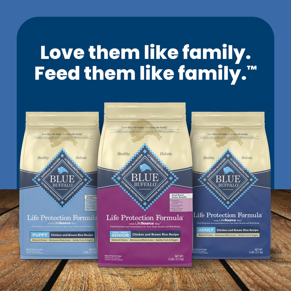 Blue Buffalo Life Protection Formula – sans sous-produits de poulet pour qualité maîtrisée.