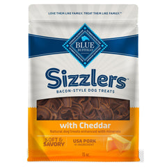 Blue Buffalo Sizzlers porc américain réel, friandise tendre pour chiens.